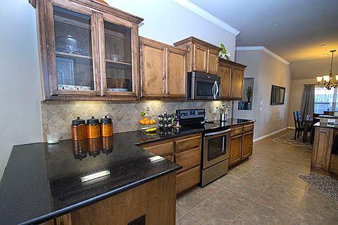 Cust cabinets, granite