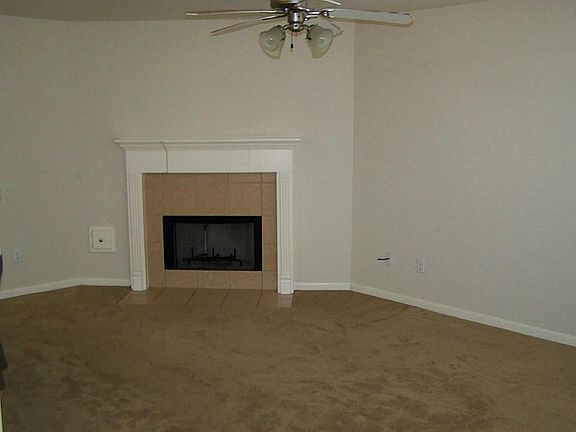 Fireplace in Den