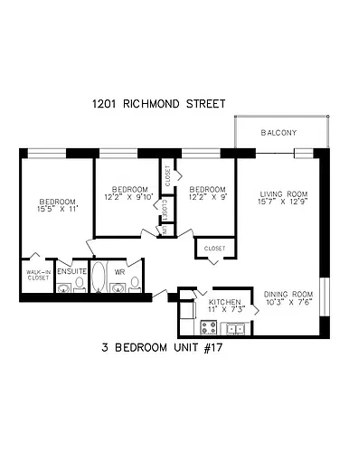 Floor plan 3 Bedroom