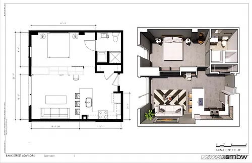 Floor plan 1H - Loft