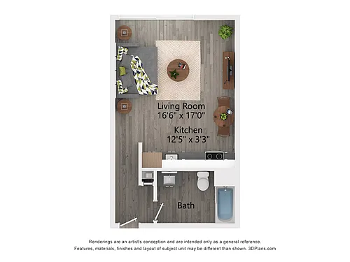 Floor plan Studio
