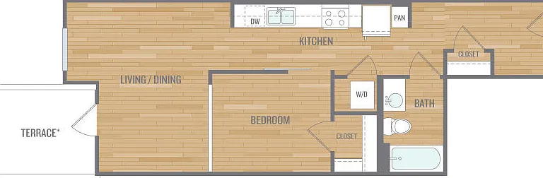 Aura West Seattle - 1BdAlcoveE - 1 Beds - 1 Baths - 597 Sq. ft.