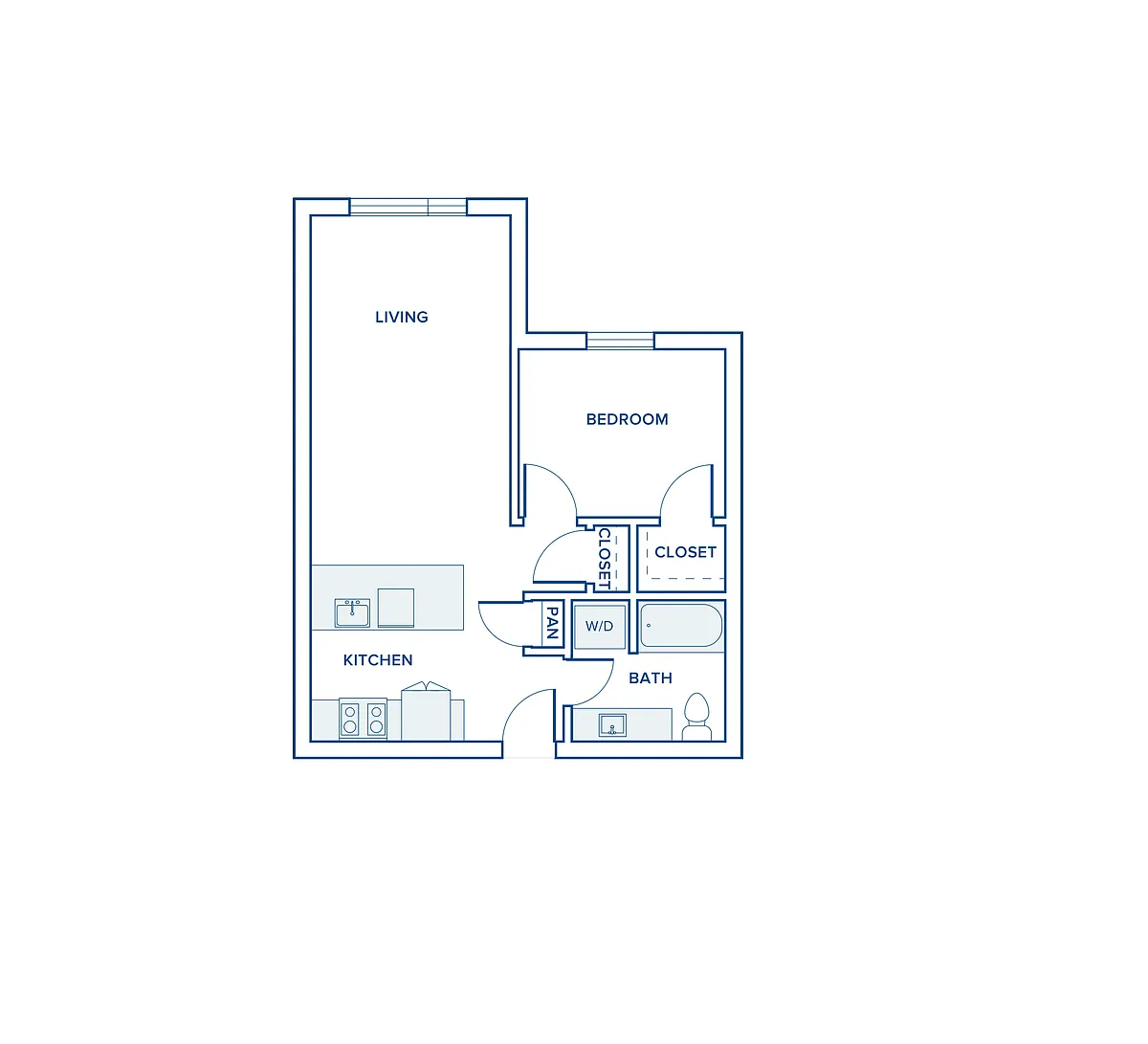 Floor plan ZA16 (MFTE) Income Restricted