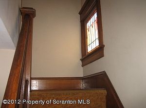 Staircase with Stainglass