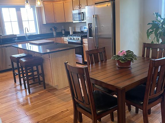 Dining area and kitchen