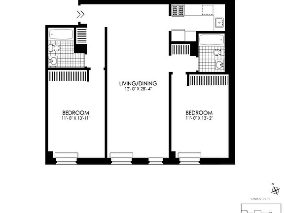 2nd image of 410 W 53rd St APT 329