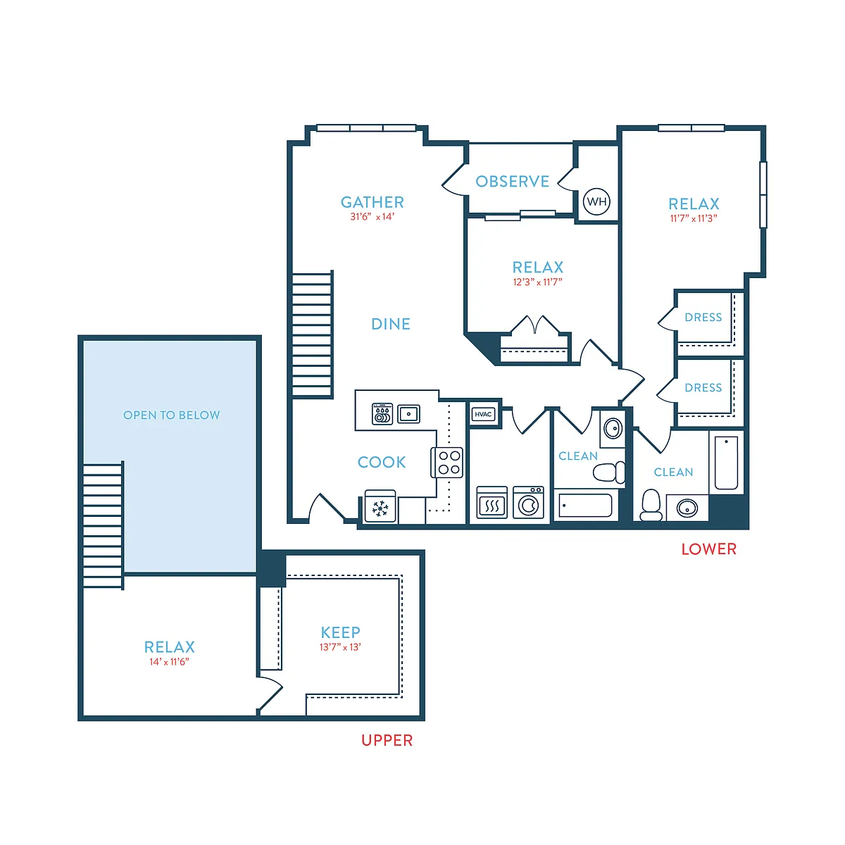 Floor plan Waypointe B4 Loft