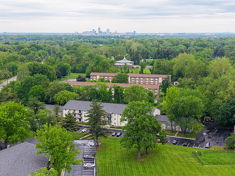 Aerial view of the community