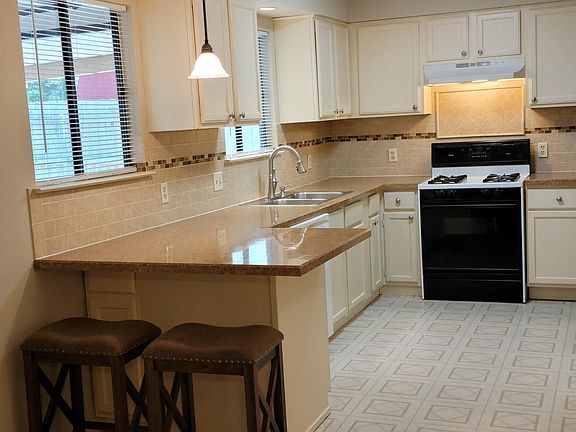 Convenient snack bar with stools.