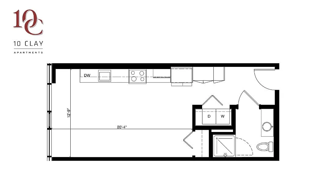 Floor plan Studio