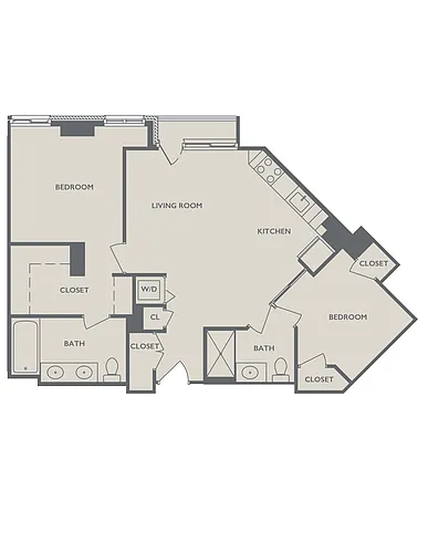 Floor plan Two Bedroom B