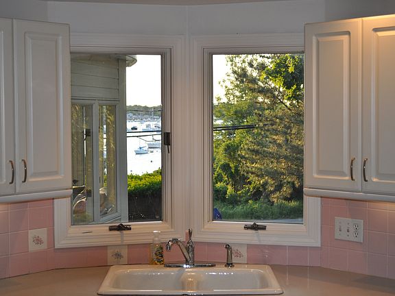 Harbor view from the kitchen sink!