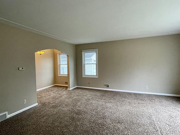 Living room continuing into dining area