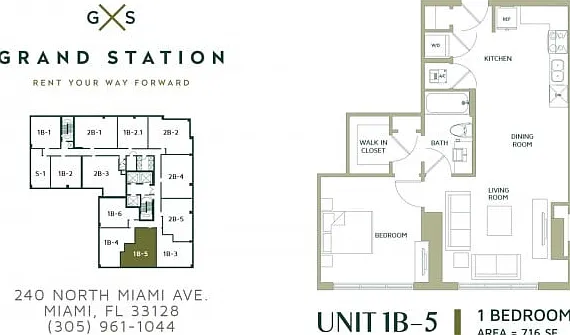 1B-5 Floorplan 1B-5 Floorplan