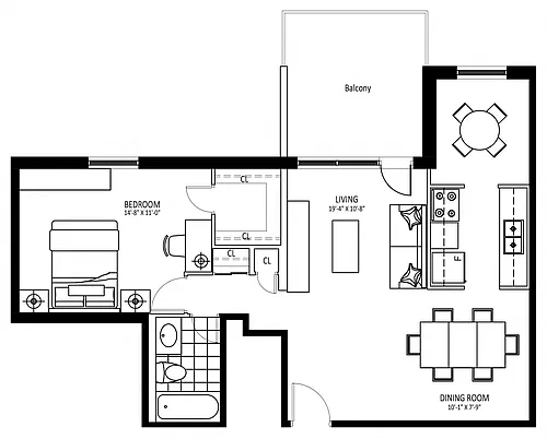 Floor plan 920 Inverhouse - Plan C