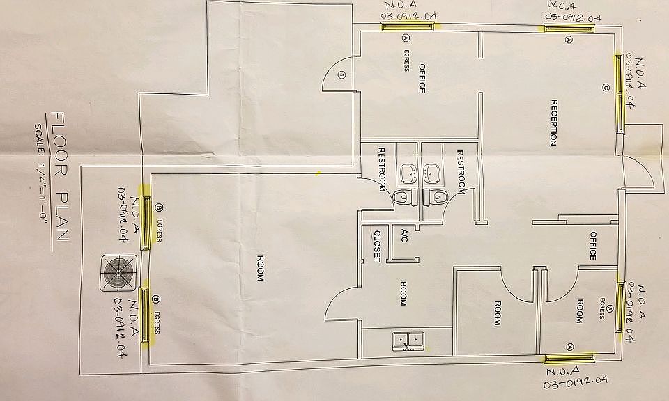 Floorplan for Dental Office