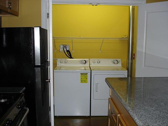 Washer and dryer in unit