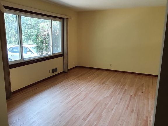 Main level living room with pond views