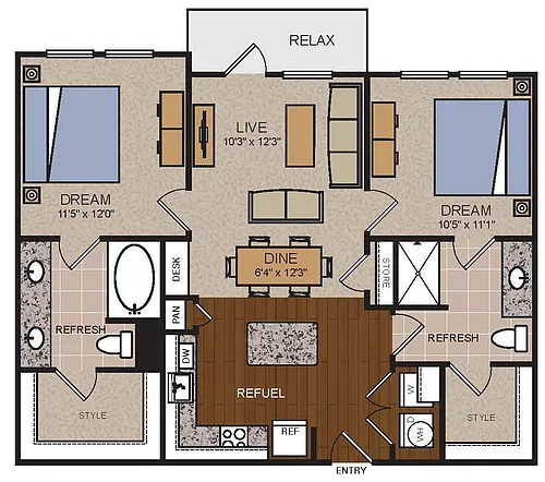 Floor plan B1