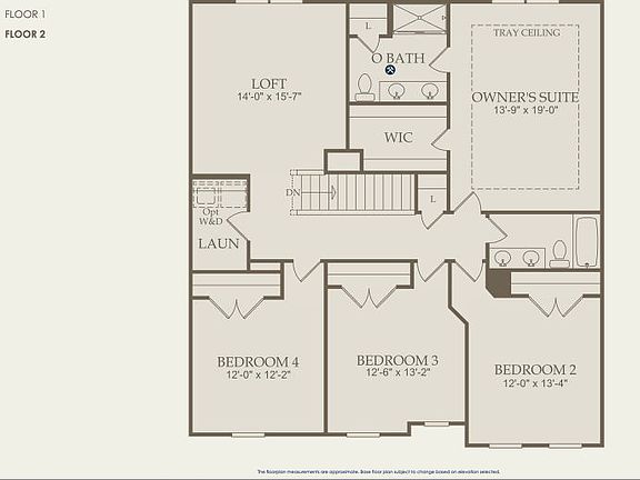 Hampton Floor Plan, Quick Move-In Home, Floor 2