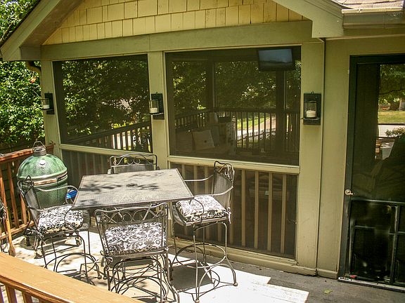 Deck overlooking garden