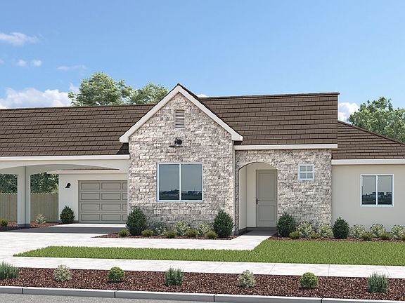 Cottage with Optional Porte Cochere