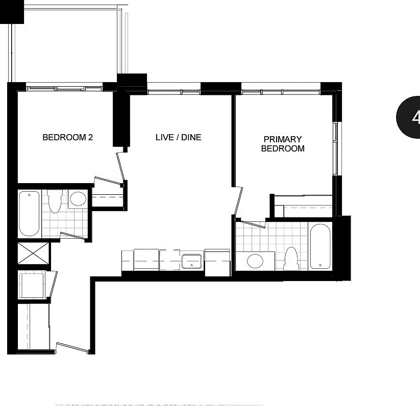 2 bed, $2,599 — Photo 3