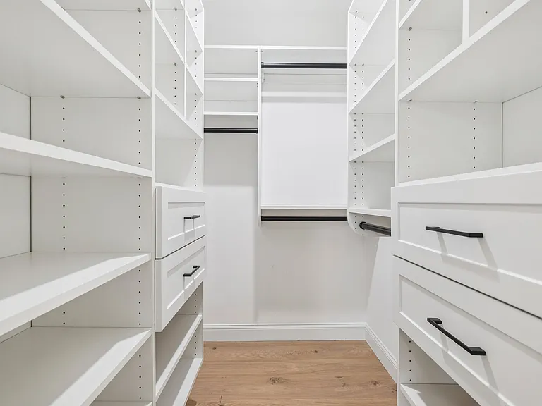 Master bedroom walk-in closet