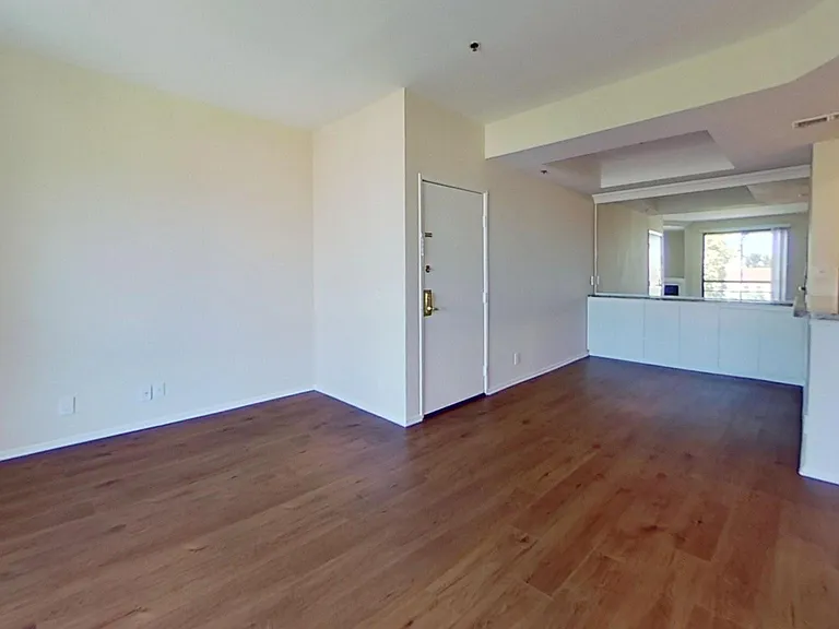 Living area, dining area and kitchen of apartment #319