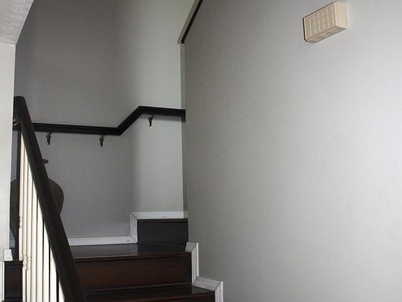 Stairs with new laminate flooring