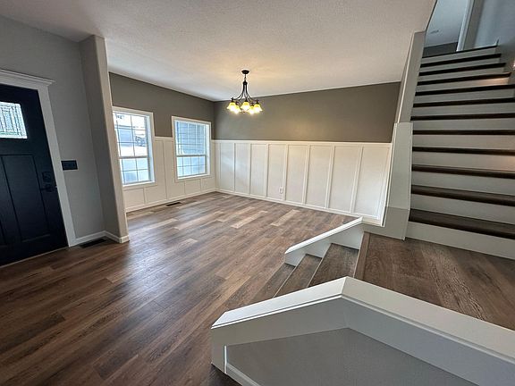 Very beutiful Entry and Dining Room. 
 Room for standup piano too. Railing will be installed September 213.