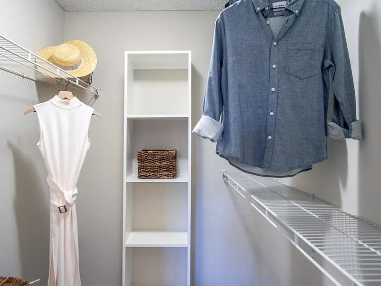 Every bedroom features a walk-in closet!