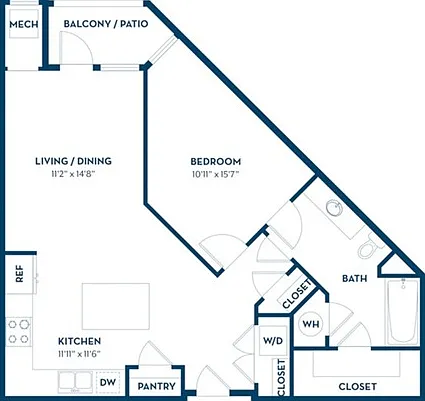 1 Bedroom | 1 Bath | 807 SF 1 Bedroom | 1 Bath | 807 SF