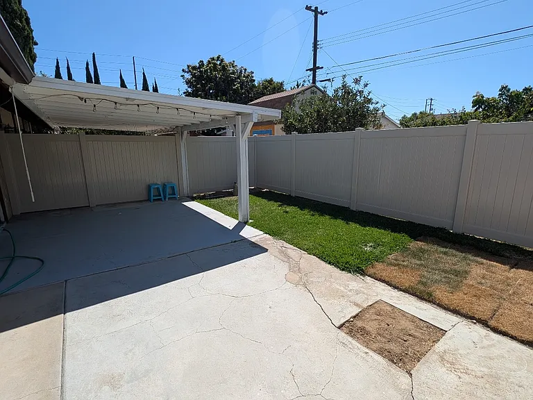 Covered patio