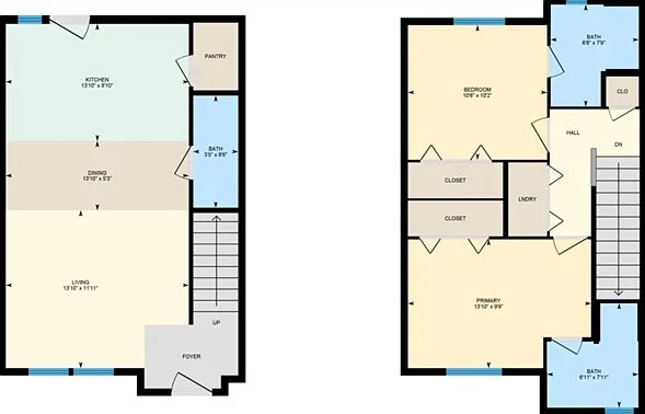 2BR/2.5BA - B3 2BR/2.5BA - B3