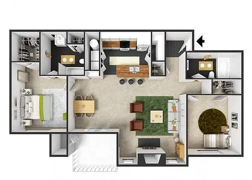 Floor plan Burgundy