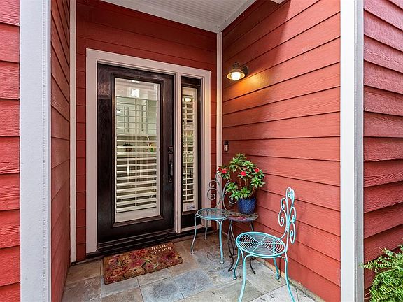 Welcoming covered entry.