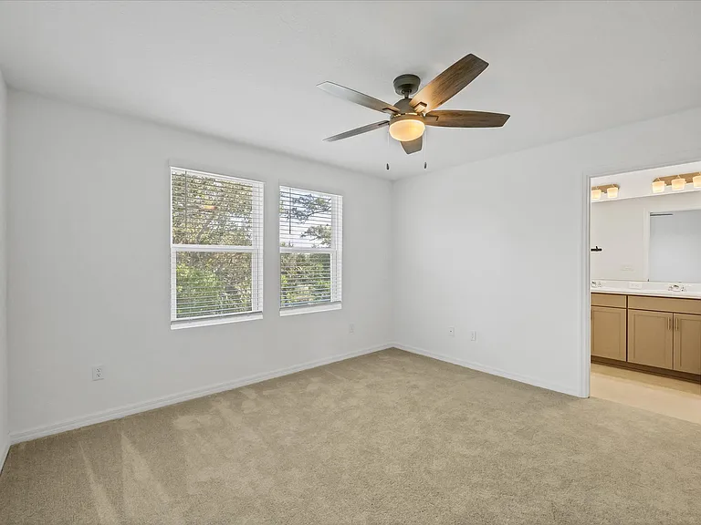 Master Bedroom faces Rear toward Greenbelt and Legacy Trail.