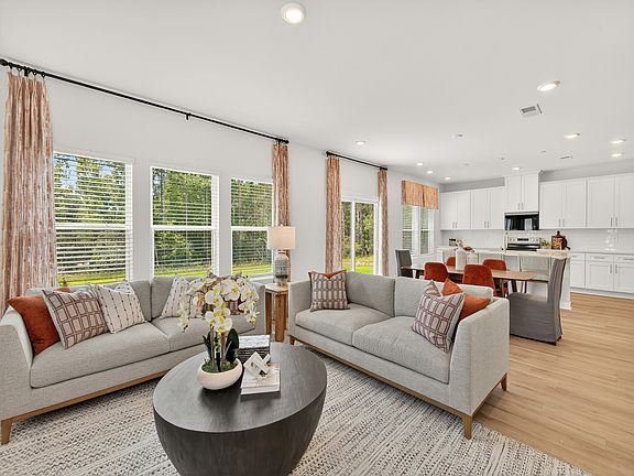 Great Room in the Dakota floorplan at a Meritage Homes community in Charlotte, NC.