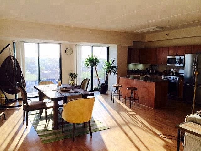 Open layout living room