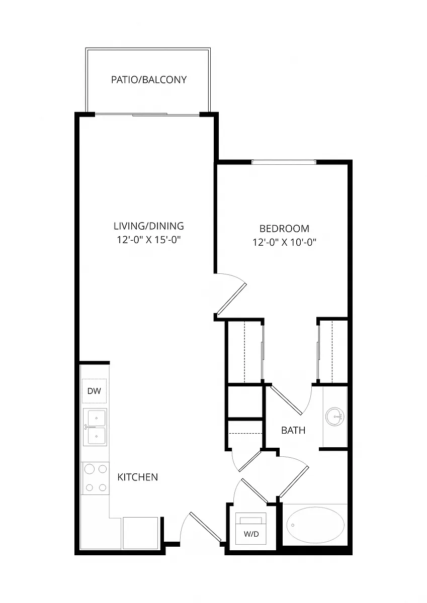 Floor plan B01 1X1