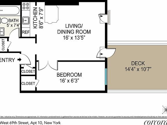 2nd image of 46 W 69th St APT 10