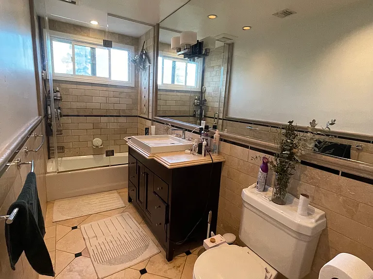 Bathroom off primary bedroom