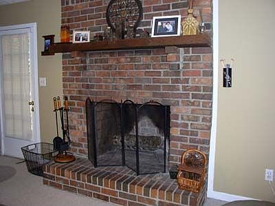 Beautiful, Brick Fireplace