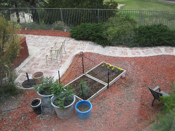 small part of backyard