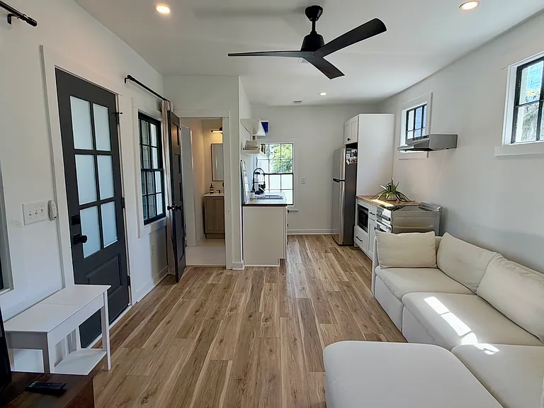 Open concept living room and kitchen