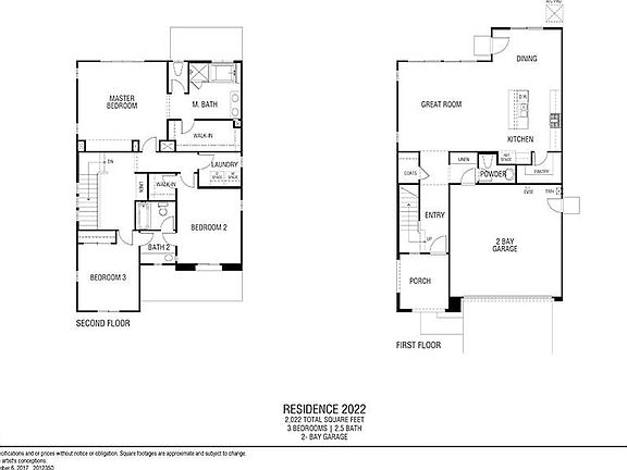 Floor plan (reversed in our home)
