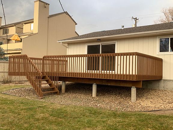 Spacious deck