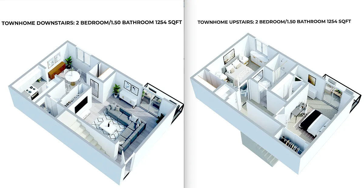Floor plan 2 X 2