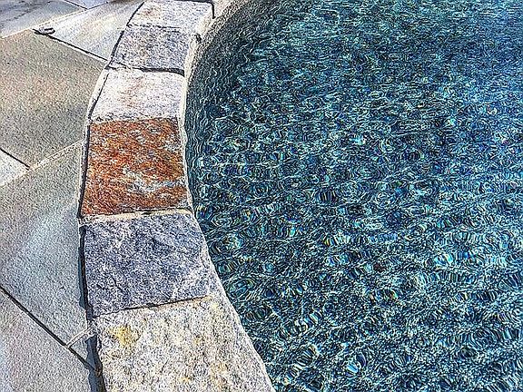 pool coping and stonework 